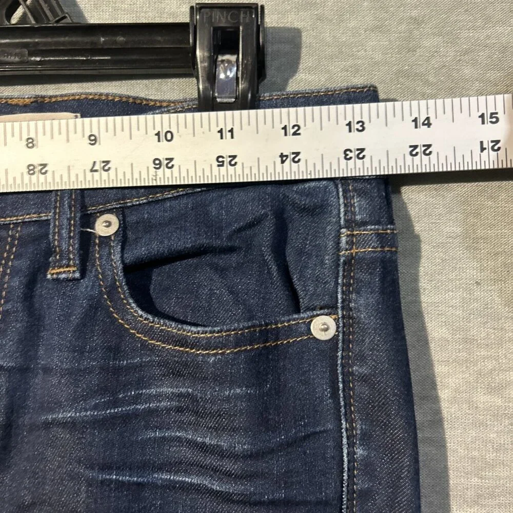 Madewell Womens Blue Dark Wash Mid Rise Pockets Denim Skinny Leg Jeans Size 25 - Picture 2 of 6